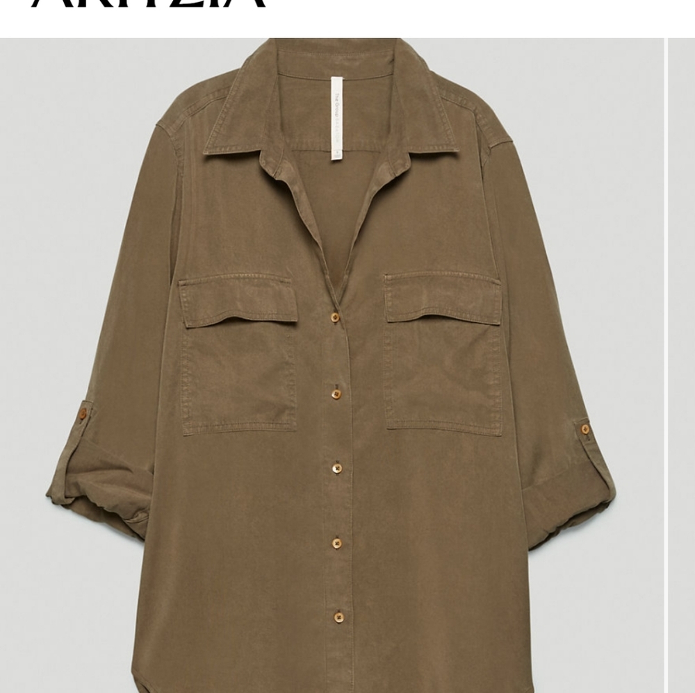 Babaton utility button up xs